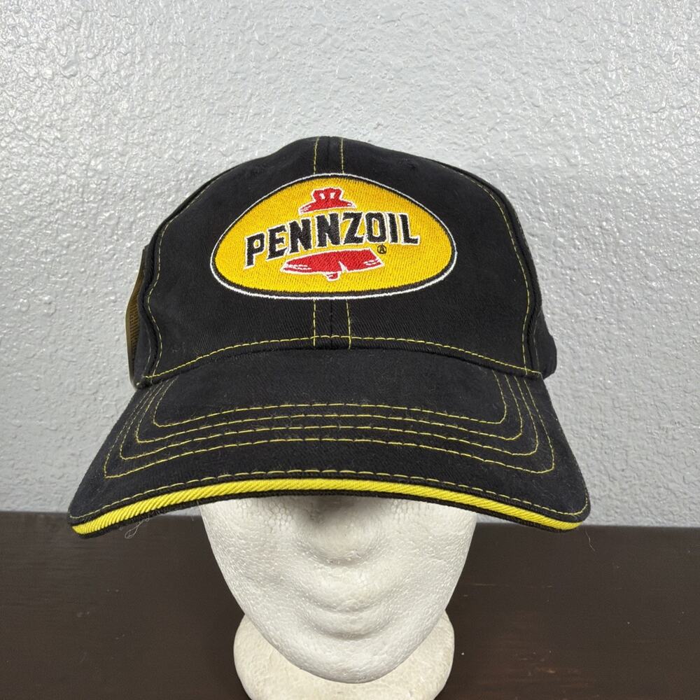 Vintage Pennzoil Steve Park 1 Hat Cap Strap Back Mens OS Black NASCAR Chase